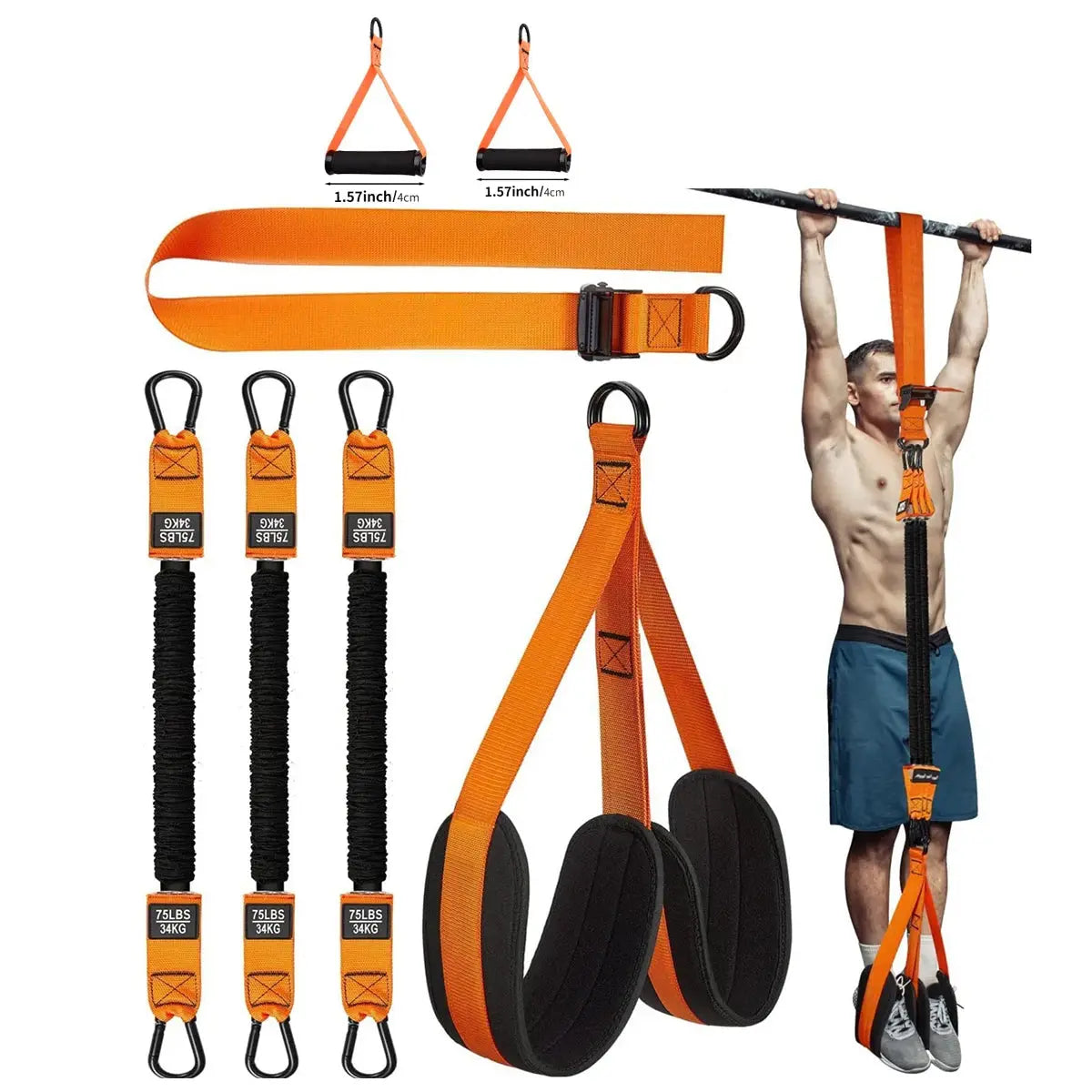 Pull Up Assistance Bands Set Resistance Strap for Pull-ups Assist - Suncollections