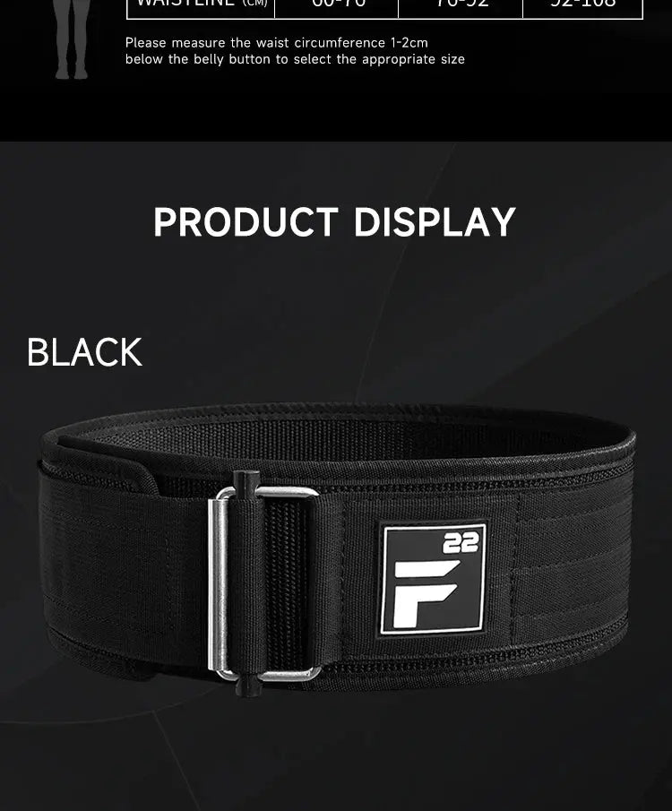 Quick Locking Weightlifting Belt Adjustable Nylon - Suncollections