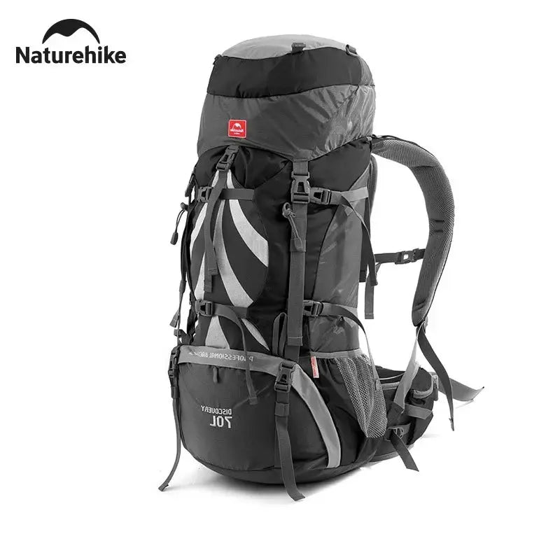 Naturehike 70L Camping Backpack Ergonomic Large Capacity Hiking Bags For Man With Rain Cover Outdoor Travel Trekking Backpacks - Suncollections