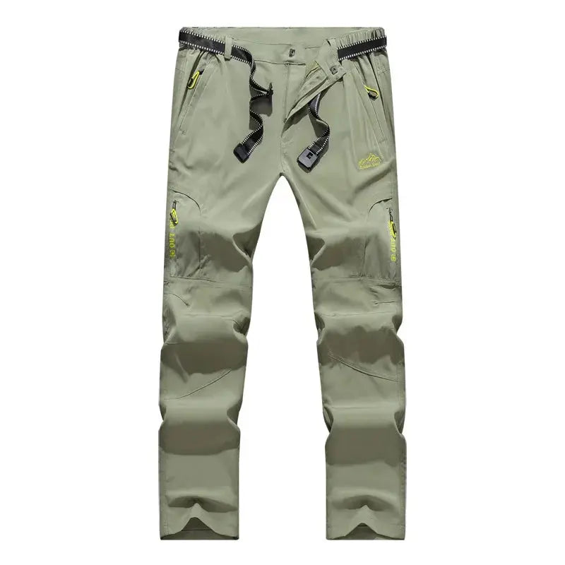 Men Spring Stretch Waterproof Casual Pants Summer Breathable Quick Dry Outdoor Male Hiking Camping Tactical Cargo Long Trousers Suncollections