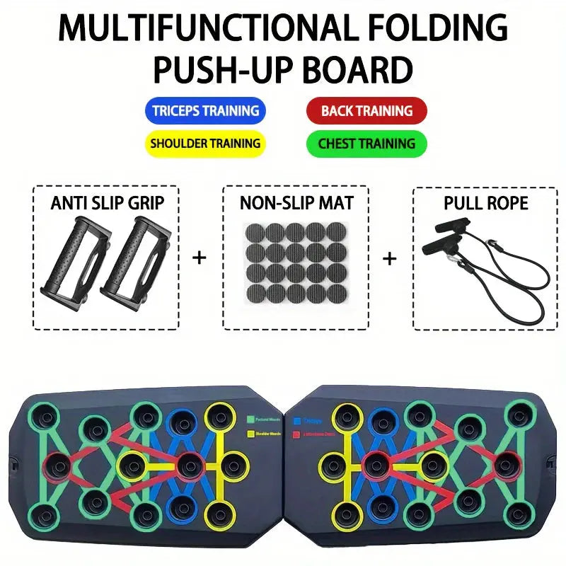 Portable Multifunctional Push-up Board Set With Handles - Suncollections