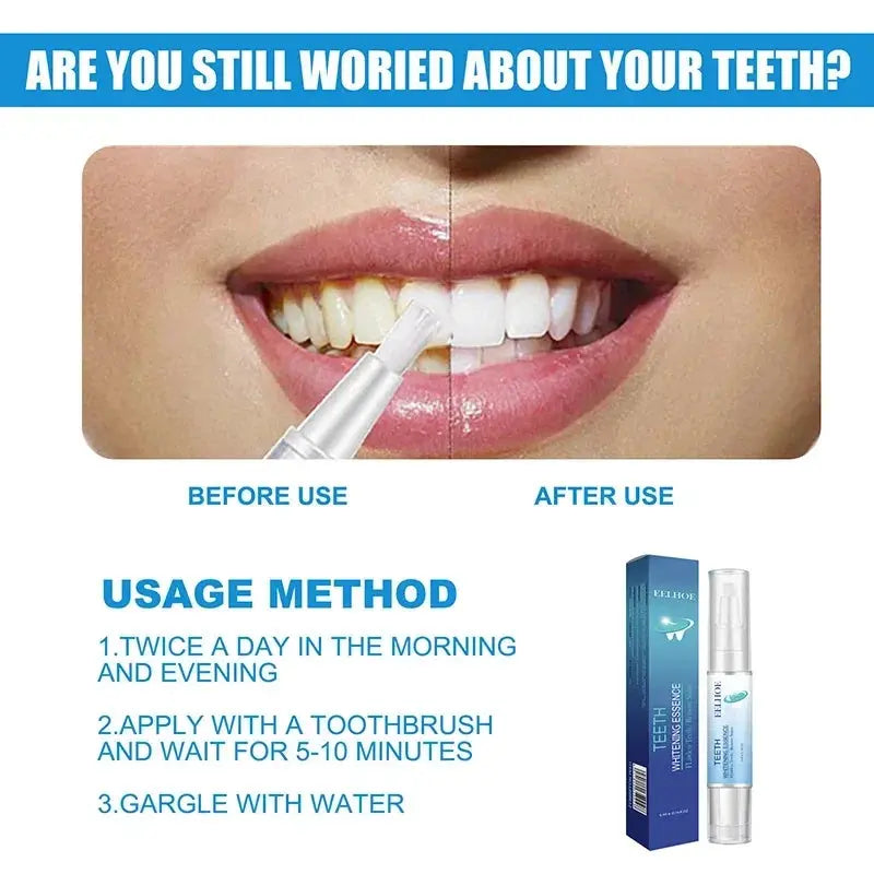 5 Days Teeth Whitening Toothpaste Remove Plaque Stains Powder Deep Cleaning Oral Hygiene Fresh Breath Brightening Tooth Care 50g - Suncollections