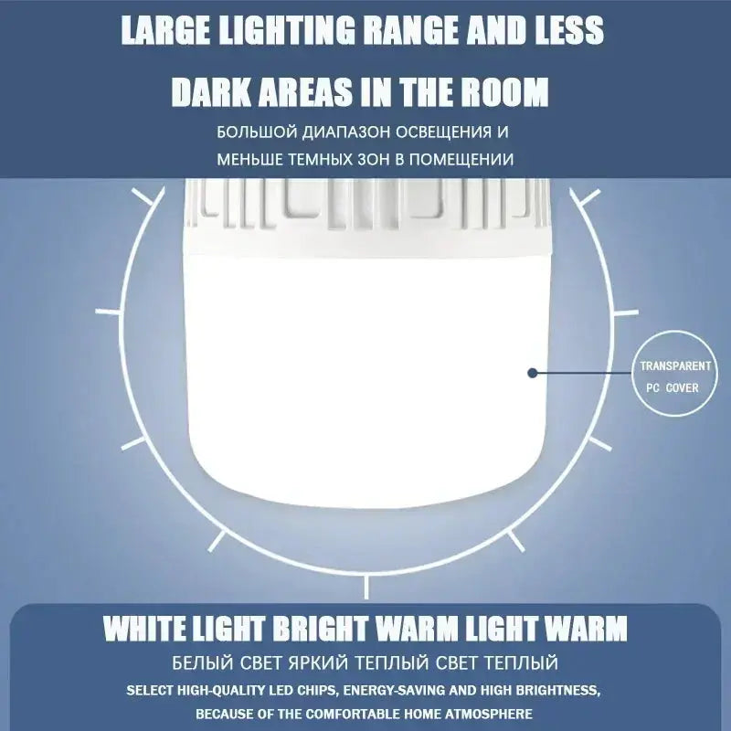 100-500W Rechargeable Portable LED Emergency Lights Outdoor Portable Lanterns Hanging Camping Energy Saving Bulb for Garden Tent - Suncollections