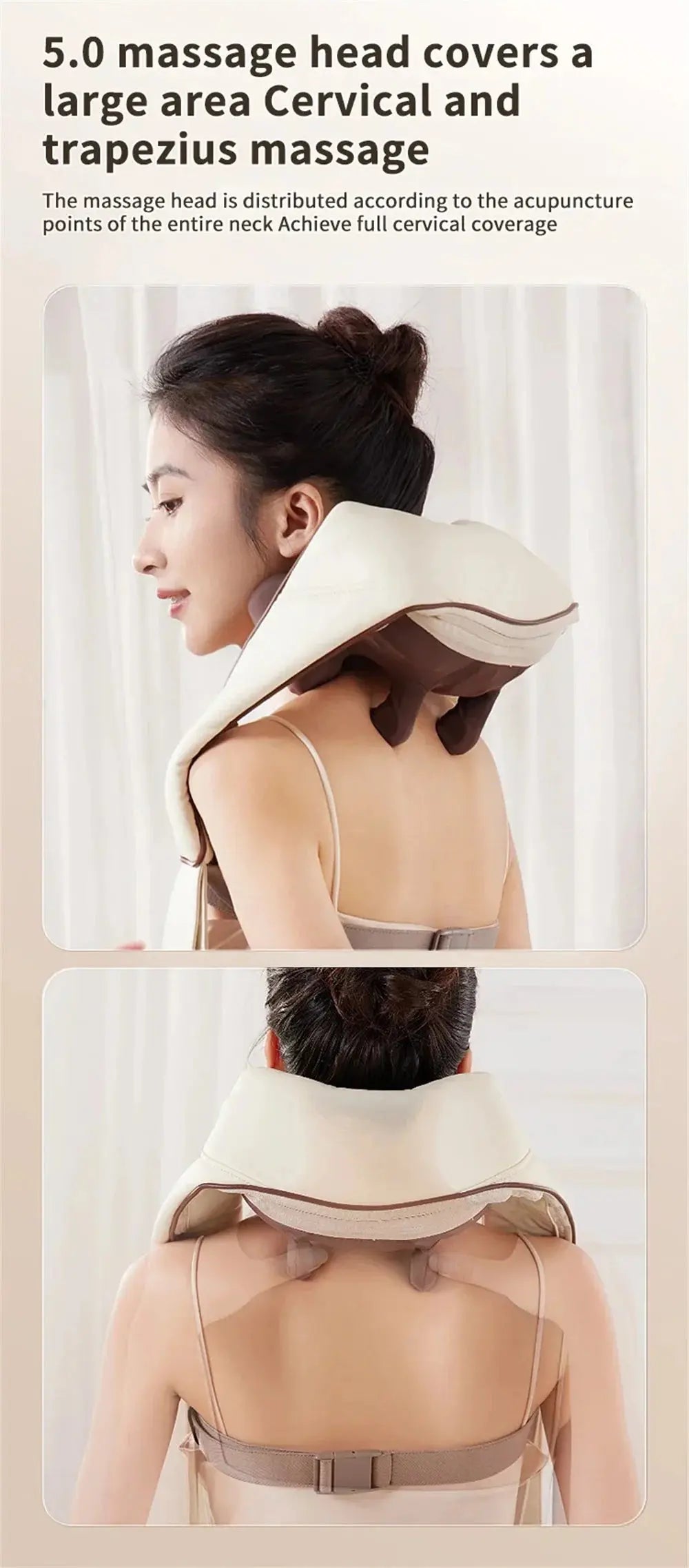 Wireless Electric Shiatsu Neck and Back Massager - Suncollections