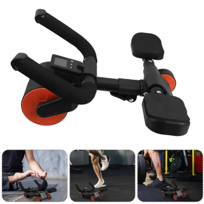 Adjustable Abs Training Roller Multifunctional Home Plank Support Abdominal Fitness Wheel For Home Gym - Suncollections