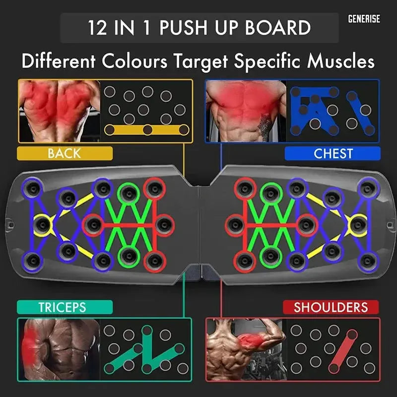 Push Up Board 21 in 1 Portable Folding Exercise Station - Suncollections