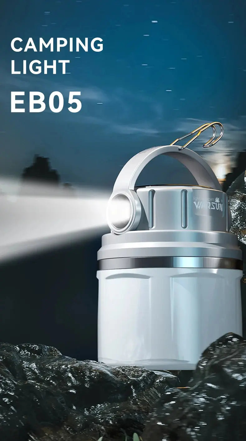 Warsun Outdoor 1100 Lumen Long Endurance Led Solar Powerful Rechargeable Camping Lamp Light with Outdoor Sports - Suncollections