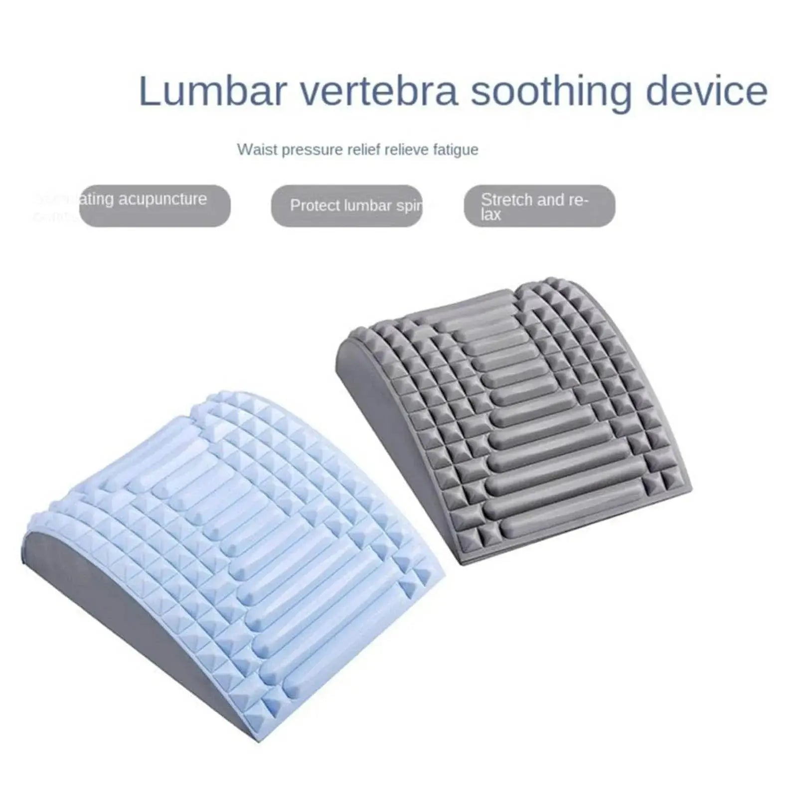 Back Stretcher Back Cracker Back Cracking Device Spine Deck Back Board Lumbar Stretcher for Lower Back Pain Relief Suncollections
