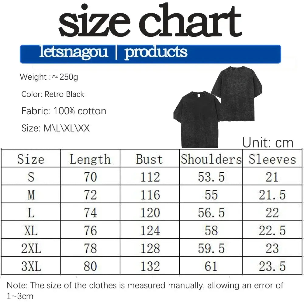 Harajuku Vintage Washed T Shirts Death Note Anime Graphic Printing T Shirt Oversize Cotton Fashion Streetwear Unisex Top Tee - Suncollections