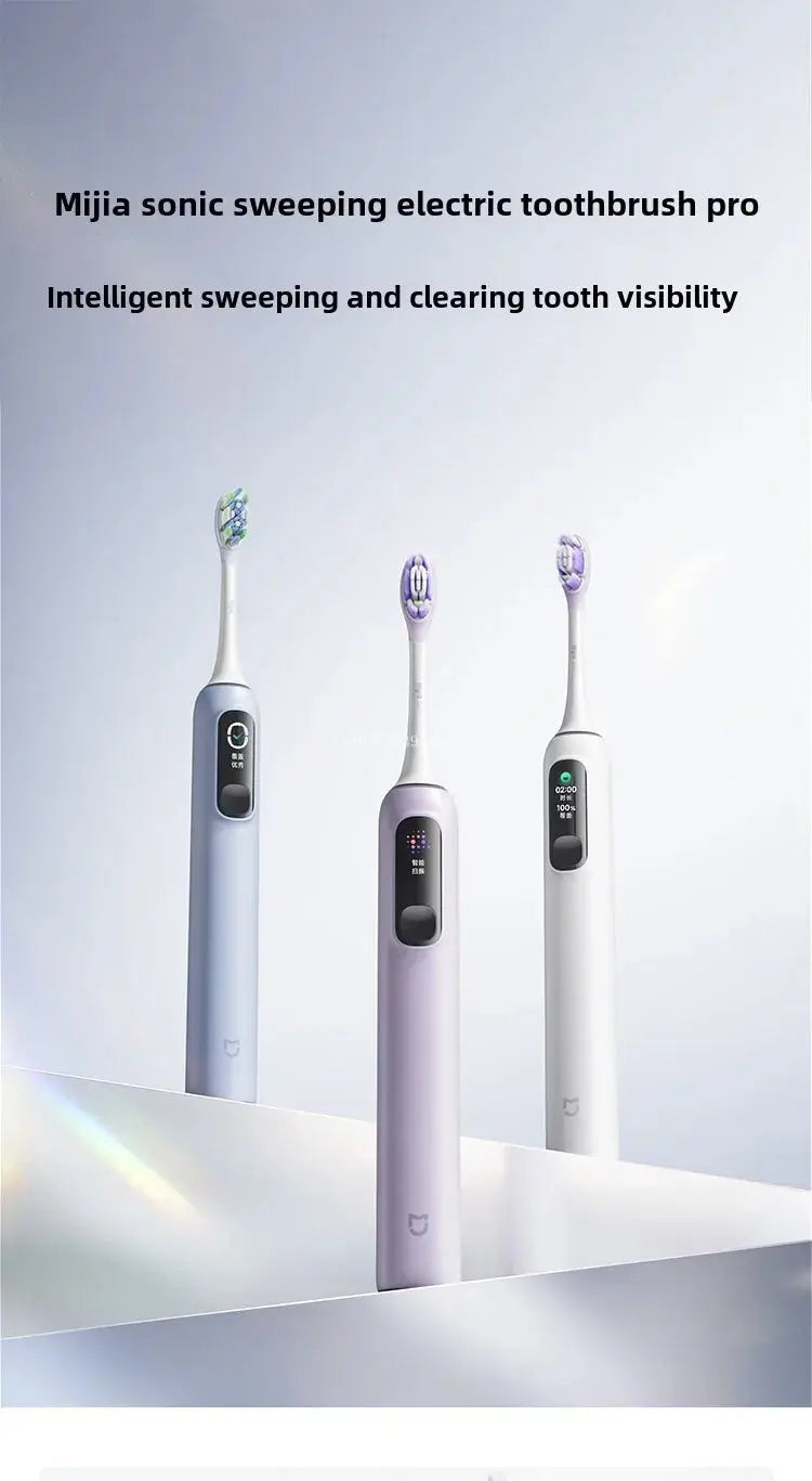 Xiaomi Mijia Sonic Sweep Vibration Electric Toothbrush Pro Intelligent Tooth Surface Recognition Digital Display Reminder - Suncollections