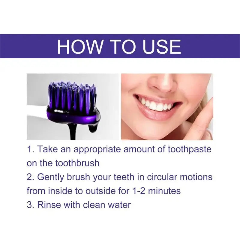 Teeth Cleansing Whitening Toothpaste Whiten Gel Whitener Bleach Removes Stains - Suncollections