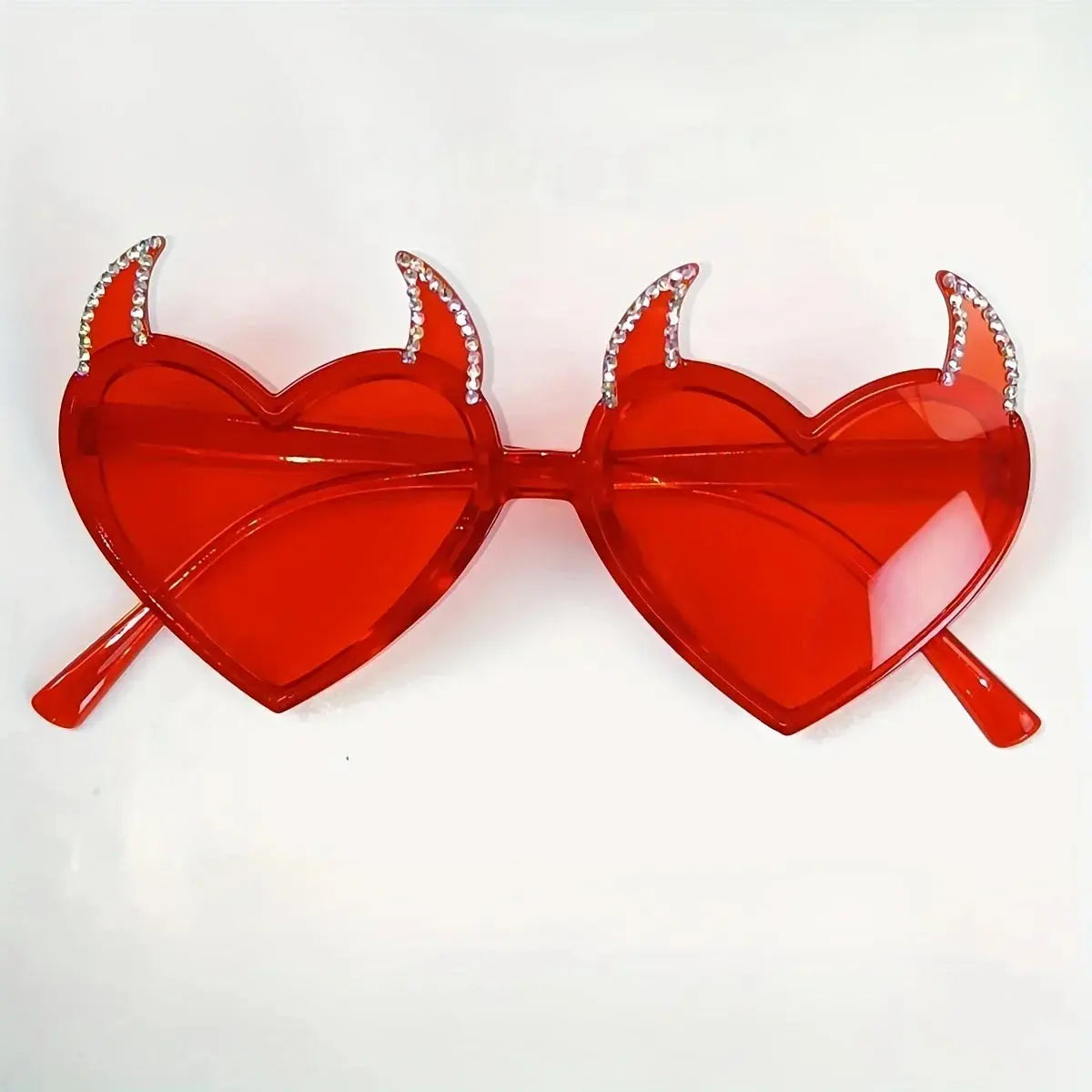 Halloween Devil Horns Sunglasses Women  Funny Cosplay Party Y2K Decorative Sunglasses sandy beach vacation Birthday Party - Suncollections