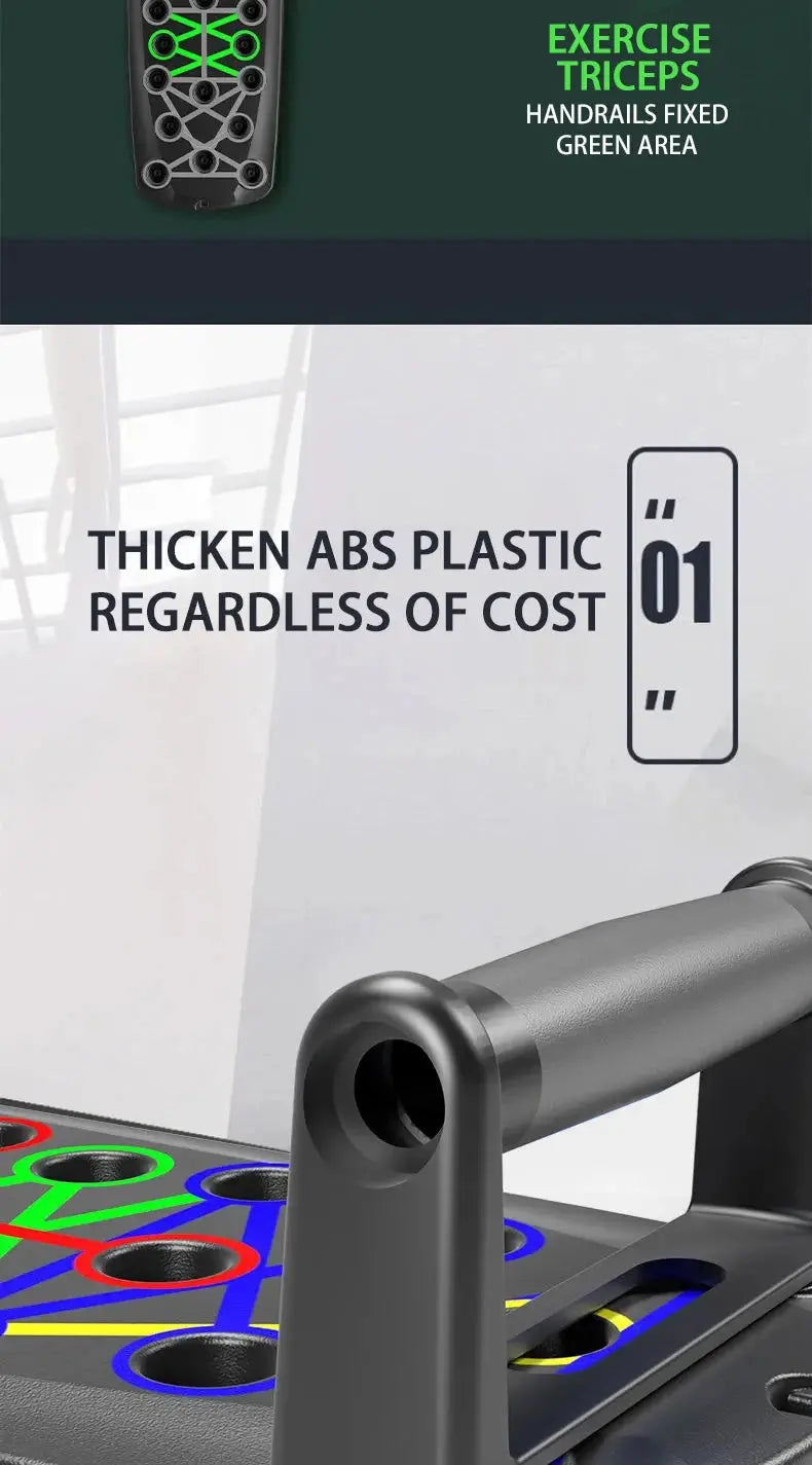 Portable Multifunctional Push-up Board Set With Handles - Suncollections