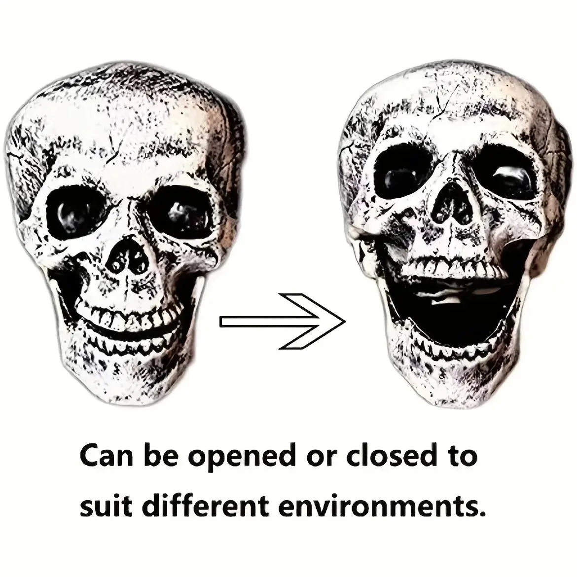 Realistic Skeleton Stakes Halloween Realistic Skull Skeleton Head Human Hand Arms for Halloween Party Home Garden Lawn Decor Suncollections