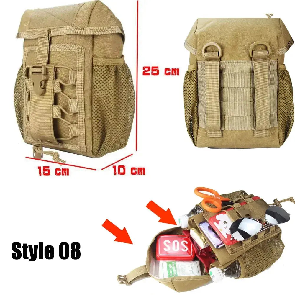 Ophidian IFAK EDC Bag Waist Belt Pack Hunting Vest Emergency Tools Pack Outdoor Medical First Aid Kit Camping Survival Pouch - Suncollections