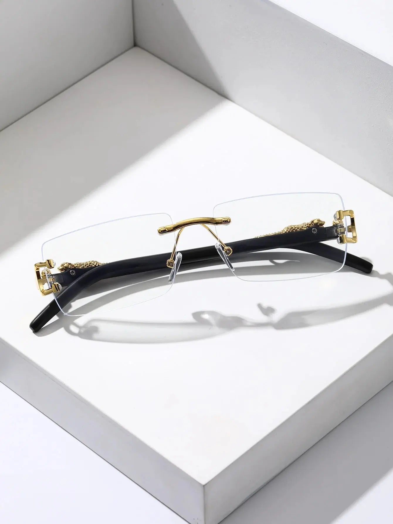 1/2 PCS Fashionable Trendy Frameless Rectangular Personalized Sunglasses For Daily Life - Suncollections