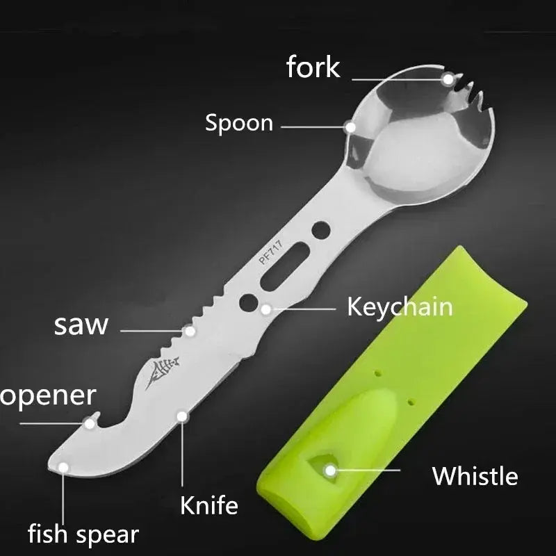 Stainless Steel Camping Tableware Knife Fork and Spoon - Suncollections