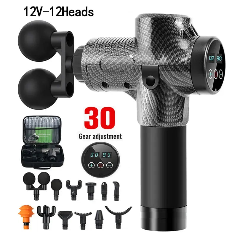 12V Professional Massage Gun With Portable Bag - Suncollections