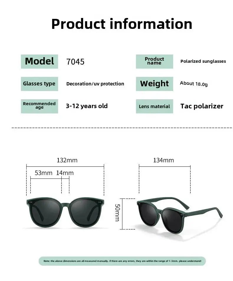 Fashionable, lightweight boys' sunglasses, durable, comfortable, UV resistant, exquisite, snow covered, little girls' sunglasses - Suncollections