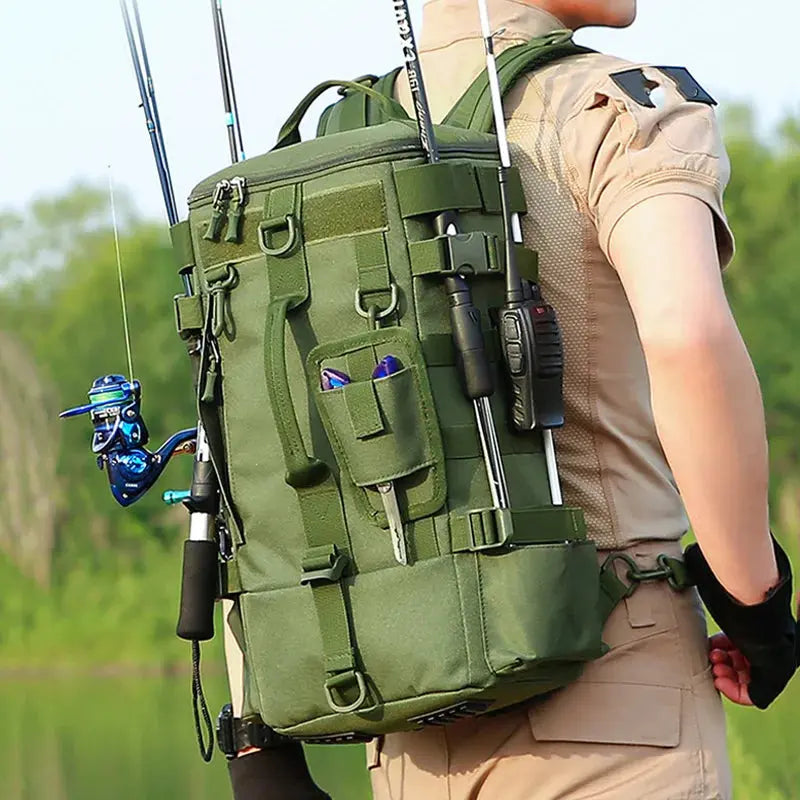 Fishing Backpack Tackle Bag with Rod Holders - Suncollections
