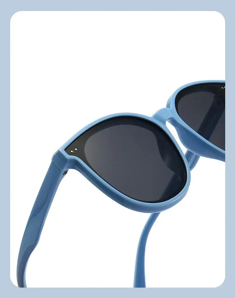 3-12 Years Kids Polarized Sunglasses Boys' Cool Girls Soft TPEE Frame Cat Eye Design Fashion Sun UV400 Protection Oval Glasses - Suncollections