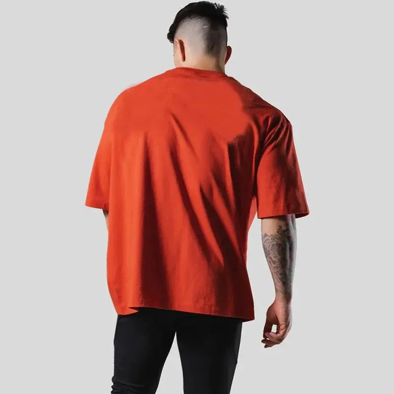 LYFT Men T-Shirt Summer Oversize T Shirts Fashion Cotton Letter Print Shirt Sports Training Pattern Casual Streetwear Male Tees Suncollections