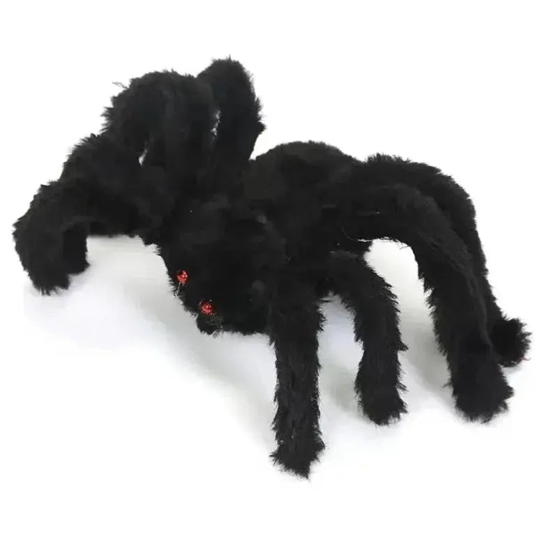 Halloween Big Plush Spider Horror Halloween Decoration Party Prop Outdoor Giant Spider Decor 30-200cm Chamber Prank Black Spider Suncollections