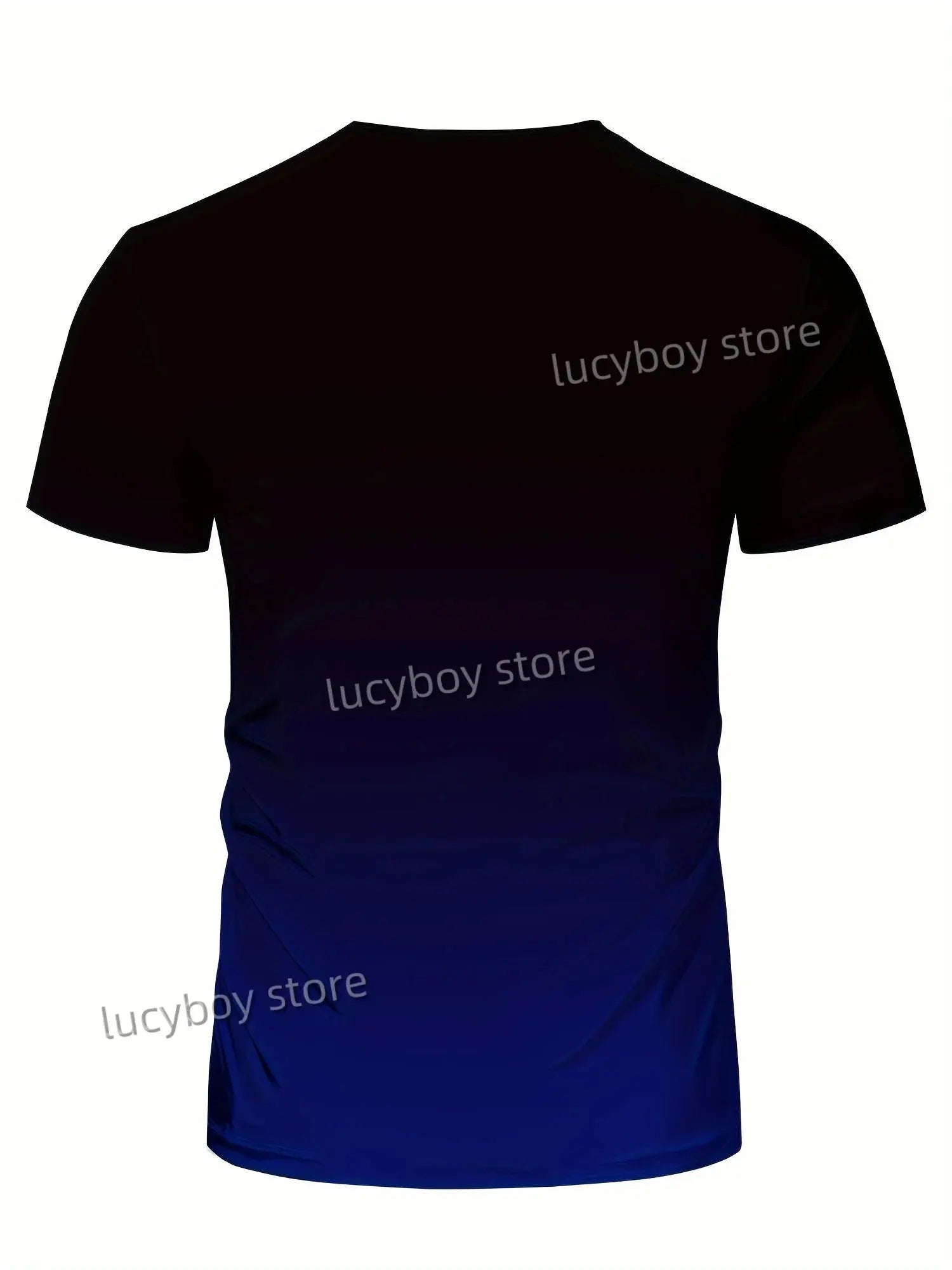 Mens Lightning gradient  T Shirt Training Tees Short Sleeve Tees Quick Drying Running Sportwear Men Oversized Tops Men Clothing - Suncollections