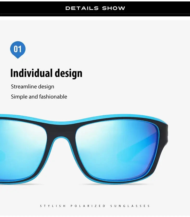 Polarized Fishing Sunglasses Men Driving Shades Male Sun Glasses Hiking Fishing Classic Sun Glasses And Anti Slip Rope - Suncollections