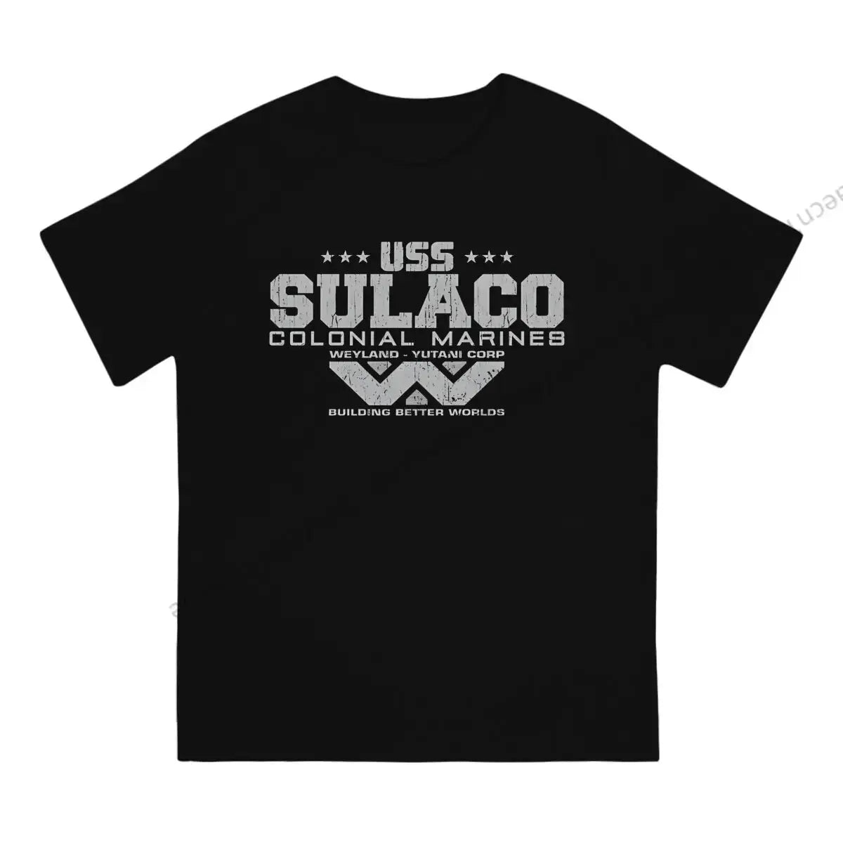 Colonial Marines USS Sulaco Tshirt Homme Men's Clothes Cotton T Shirt For Men - Suncollections