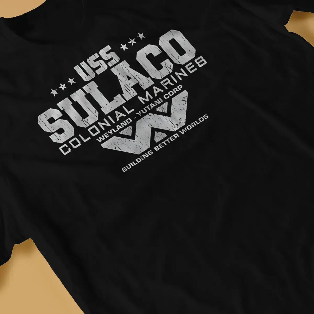 Colonial Marines USS Sulaco Tshirt Homme Men's Clothes Cotton T Shirt For Men - Suncollections