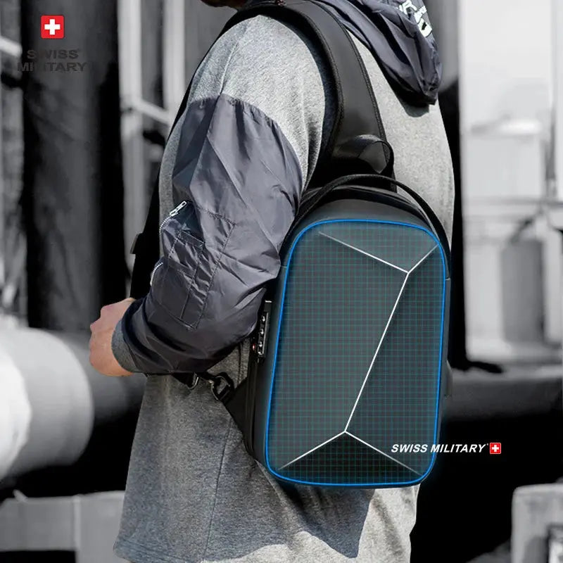 Swiss Military Brand Laptop Backpack Anti-theft Waterproof Casual Backpack USB Charging Men Business Travel Bag Backpack Mochila - Suncollections