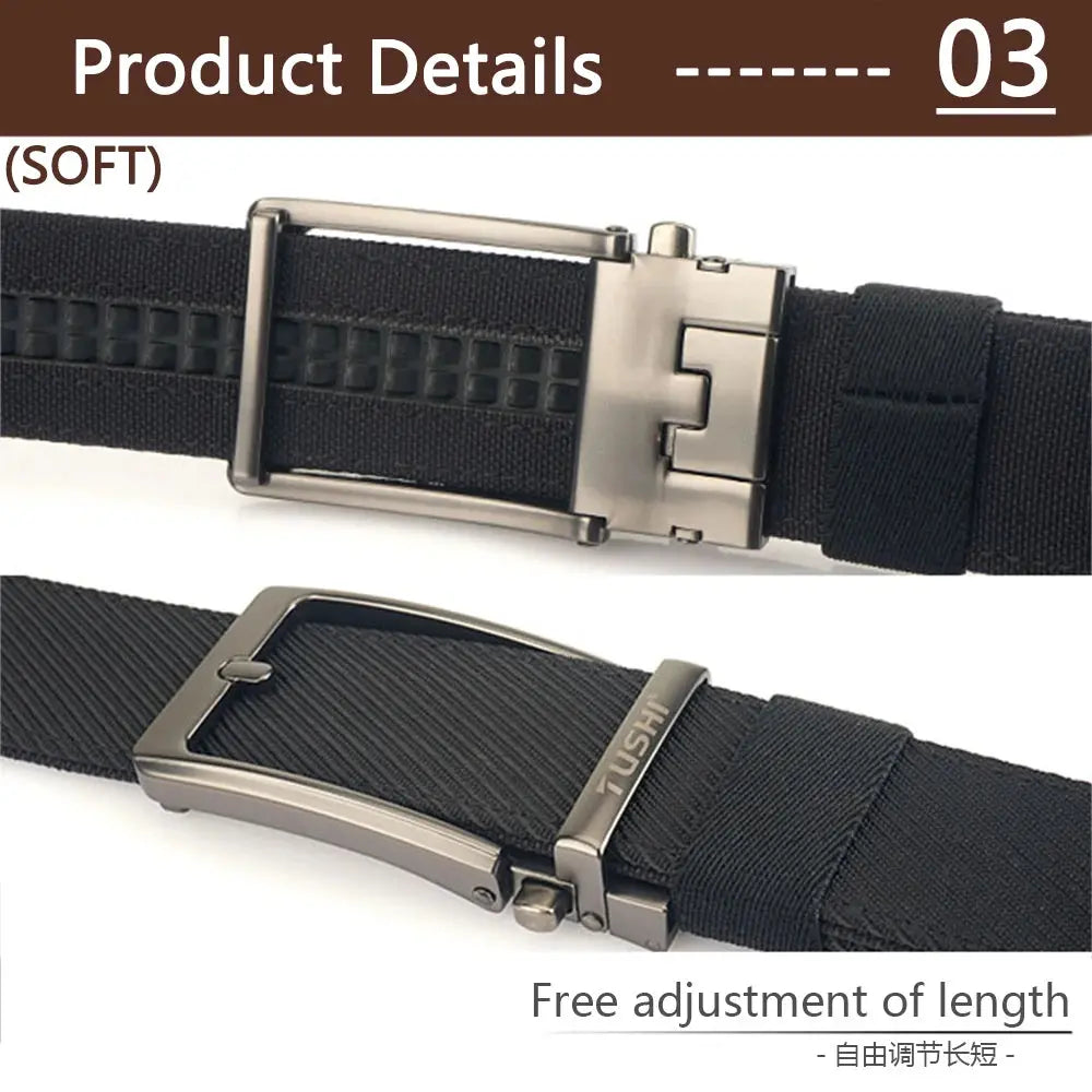 TUSHI Military Belt for Men Sturdy Nylon Metal Automatic Buckle - Suncollections
