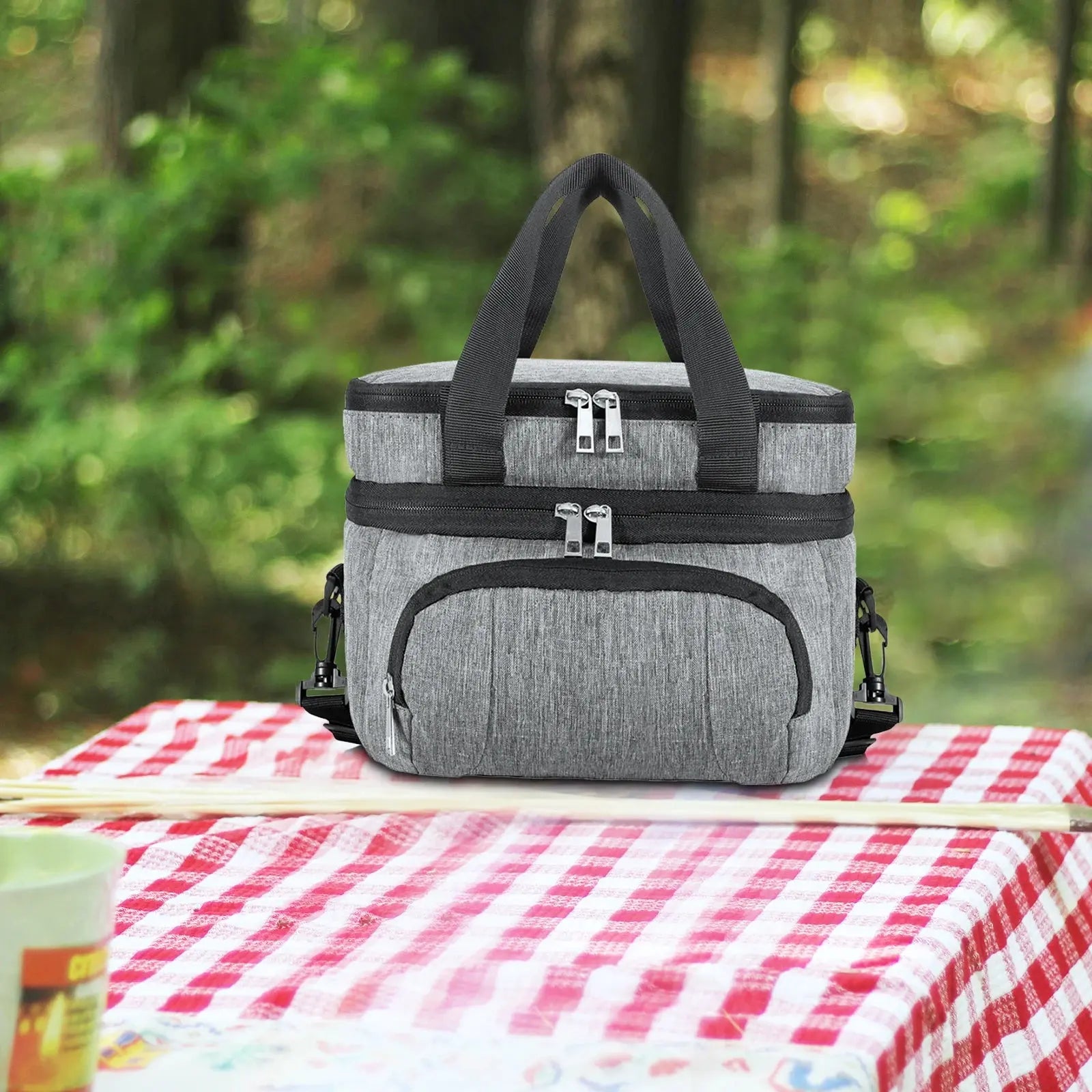 Double Insulated Lunch Bag Layer Portable Thermal Lunch Box - Suncollections