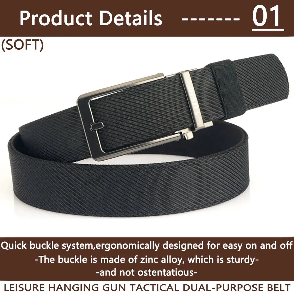 TUSHI Military Belt for Men Sturdy Nylon Metal Automatic Buckle - Suncollections
