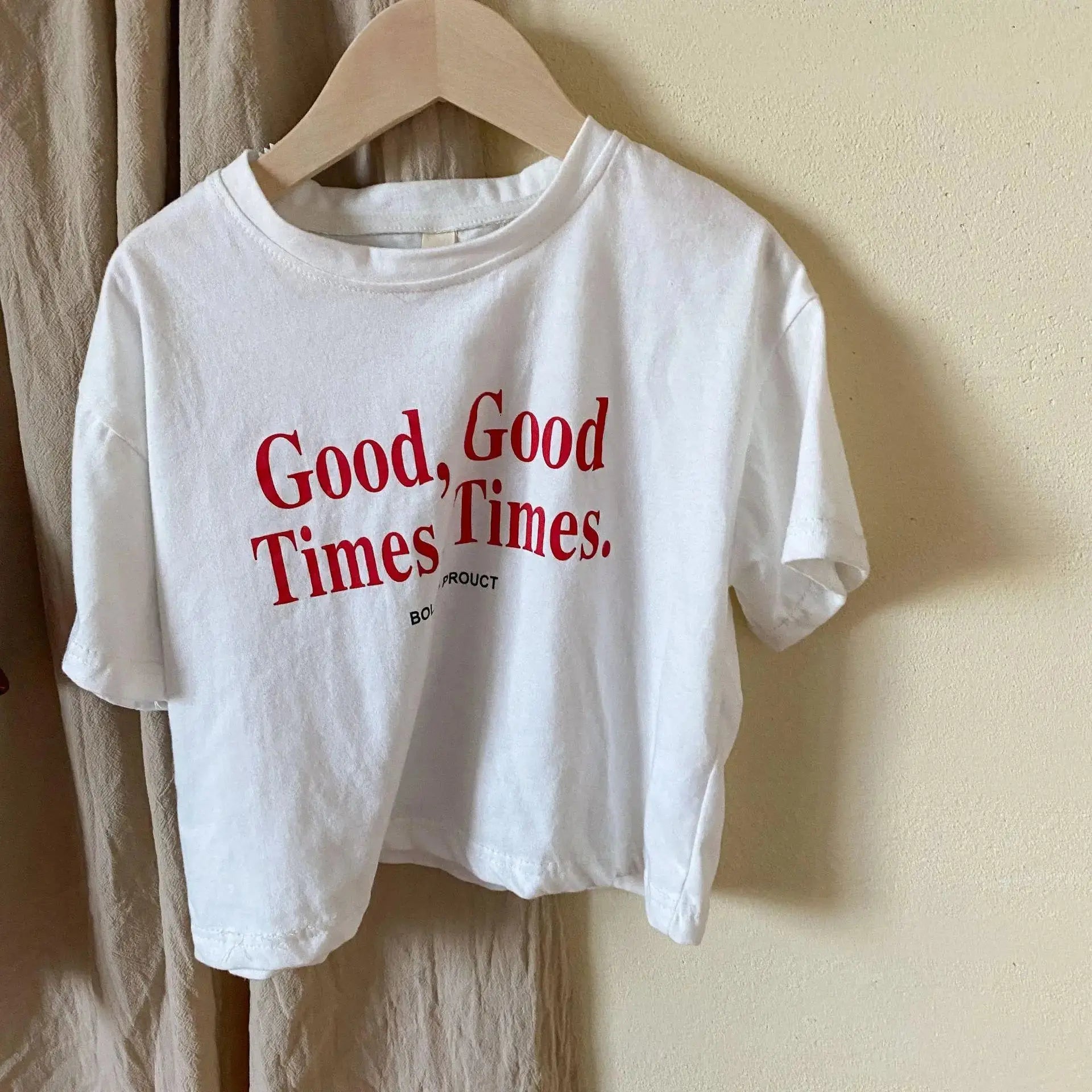 2024 Summer Fashion Loose Girl Children Letter Print T-shirt Boy Baby Cotton Short Sleeve Tees Kid Casual Tops Toddler Clothes - Suncollections