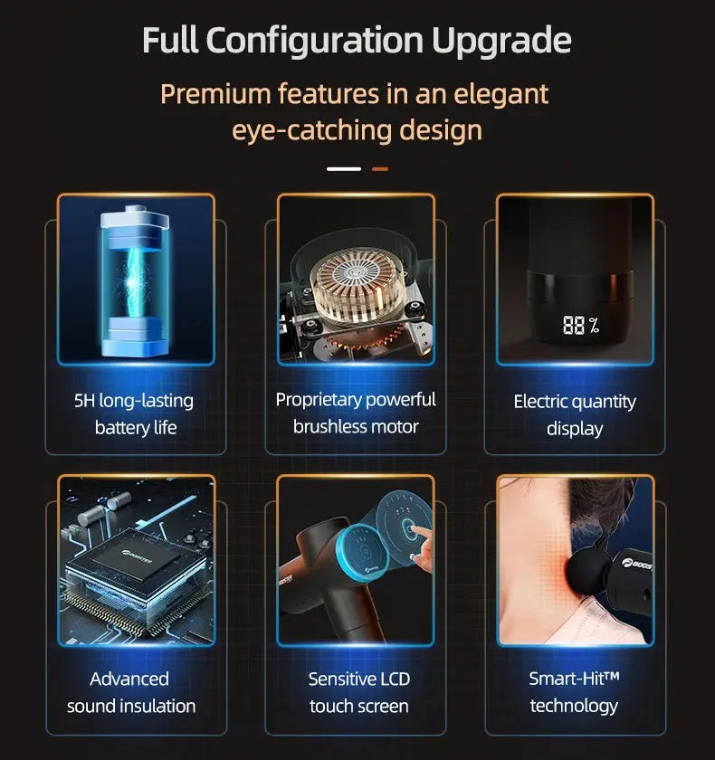 BOOSTER M2-12V LCD Display Massage Gun Professional - Suncollections