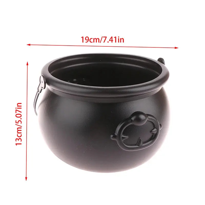 Large Wizard Witch Cauldron Decoration Prop Halloween Irish Parties Table Centerpieces Candy Holder Table Halloween Decorations Suncollections