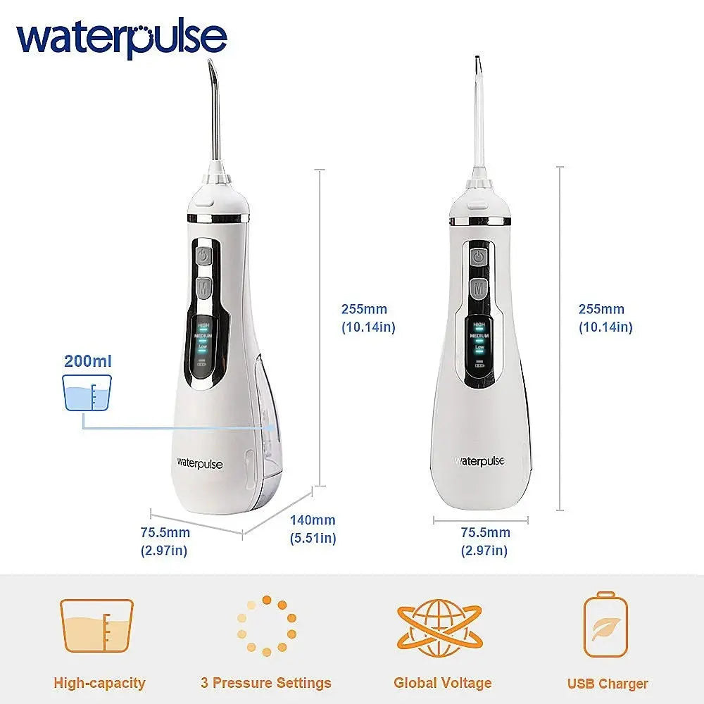 Waterpulse V500 Portable Oral Irrigator Dental Water Jet Flosser - Suncollections