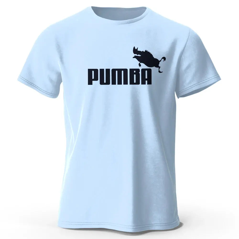 Joke The Pumba Printed Men's T-Shirt 100% Cotton Oversized Funny Graphic Tees for Men Summer Tops - Suncollections