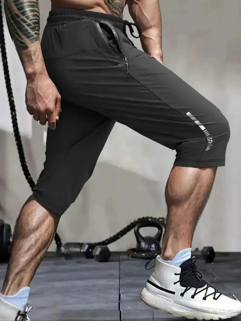 Men'S High-Elasticity Shorts with Drawstring And Pockets, Perfect for Summer Casual Wear, Breathable Nylon Blend, Lightweight Ye Suncollections