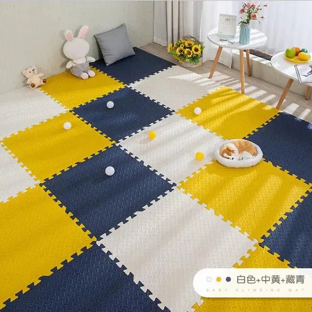 16pcs Foam Baby Play Mat Puzzle Mat Kids Interlocking Exercise Tiles Rugs Puzzle Floor Tiles Toy Carpet Soft Carpet 30*30*1cm Suncollections
