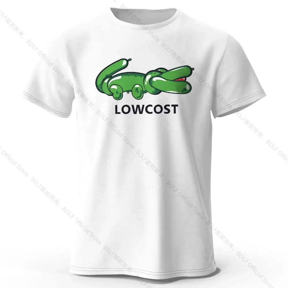 Men Women's 100% Cotton T-shirt The Lowcost Funny Printed Classic Streetwear Y2k Graphic Tees for Men Women Oversize Summer Tops - Suncollections