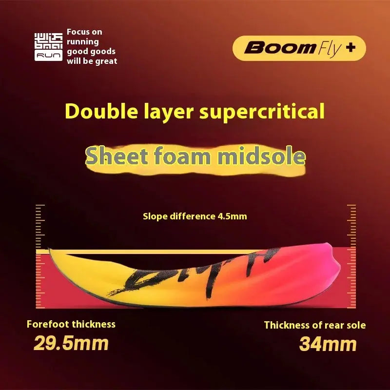 BMAI 42KM Marathon Women's Sneakers Cushioning Running Shoes for Women Breathable Black Sports Shoes Luxury Designer Trainers Suncollections