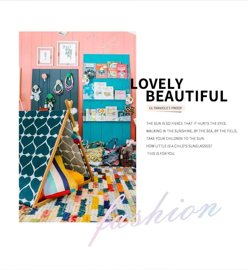 Trendy Fashion Boys and Girls Bow Metal Sunglasses B010 Polygon Trend Children's Sun Glasses Kids Outdoor UV400 Eyewear - Suncollections