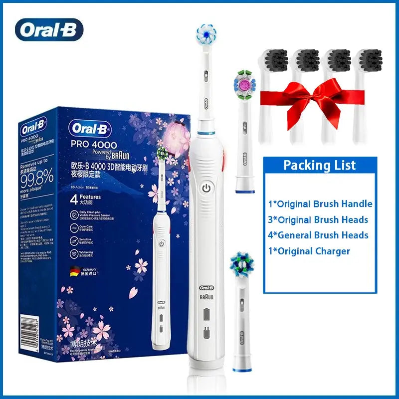 Oral B P4000 Electric Toothbrush 3D - Suncollections