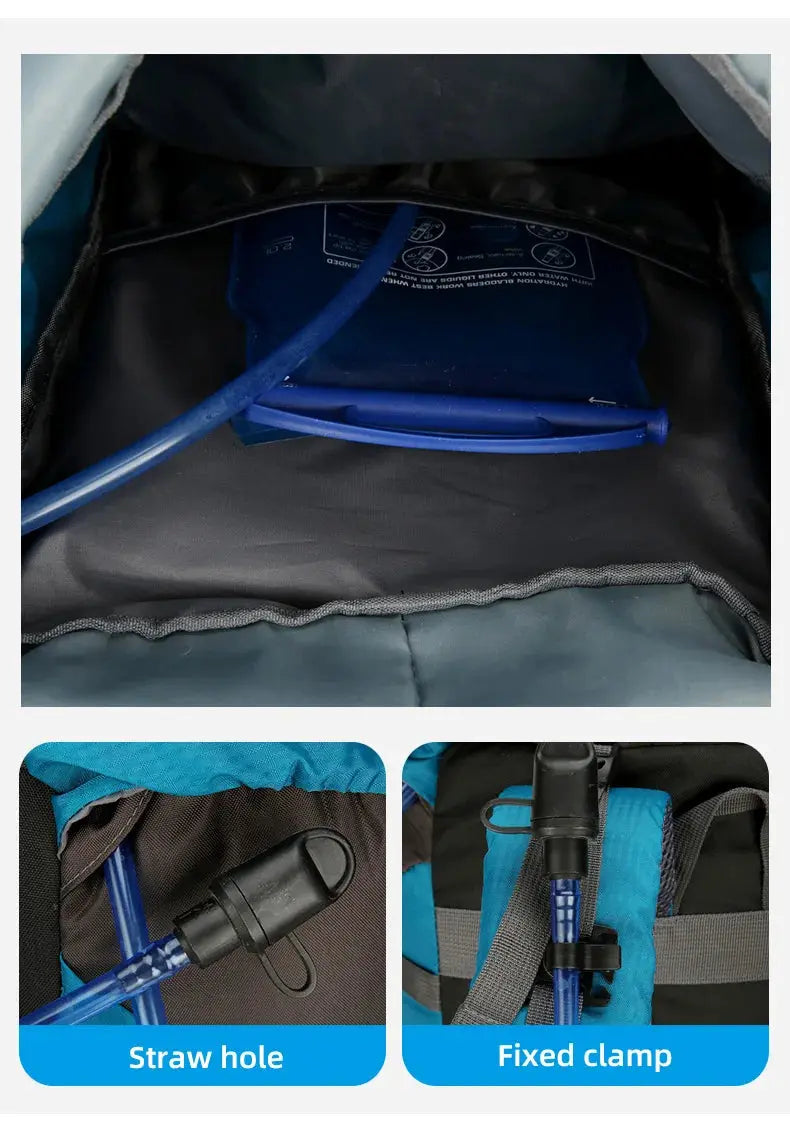 70L Camping Backpack Large Capacity Hiking Travel Outdoor Sports Waterproof Trekking Climbing Mountaineering Double Shoulder Bag - Suncollections