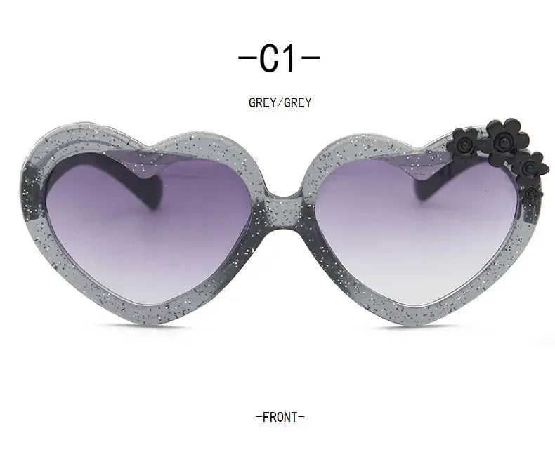 Girls Boys Cute Cartoon Flower Sunglasses Outdoor Sun Protection Children Lovely Vintage Glasses Protection Classic Kids Eyewear - Suncollections