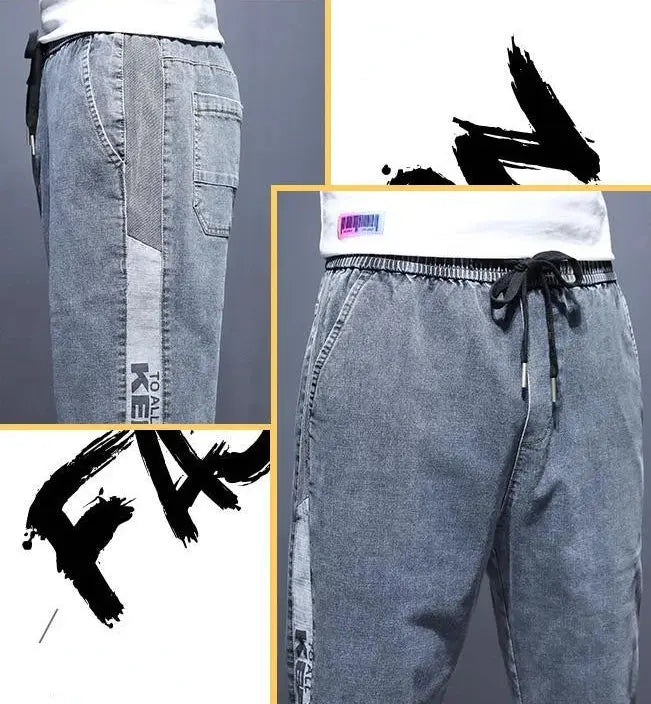 Gray Male Denim Shorts Graphic Straight Buttons Men's Short Jeans Pants Cowboy Retro Y2k Streetwear Wide Rude Summer New In Cut Suncollections