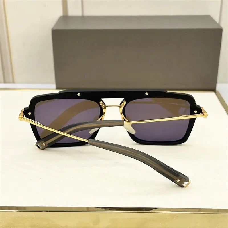 DILTA LANCIER DLS400 Rectangle Trendy Sunglasses Shades for Women&men Fashion UV Protected Titanium Sun Glasses for man - Suncollections